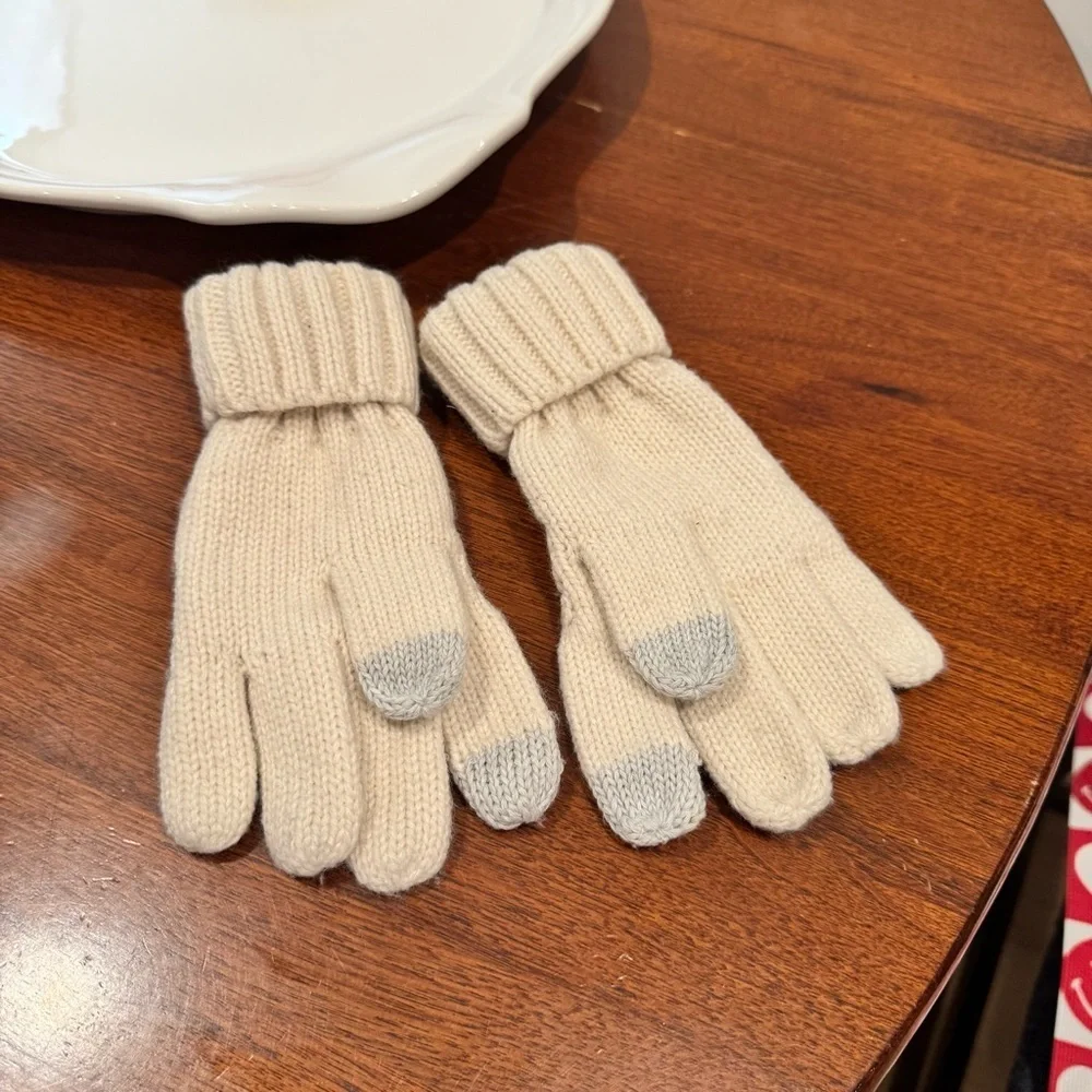 Gap Cozy Kids' Mittens Set - Pink and Cream